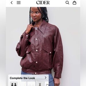 CIDER Deep Burgundy Jacket